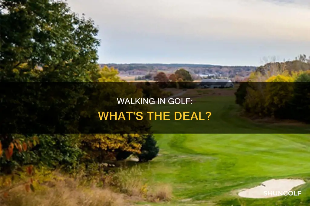 what is walking in golf