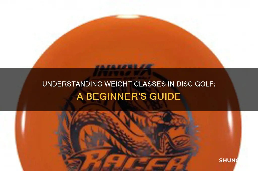 what is weight class in frisbee golf
