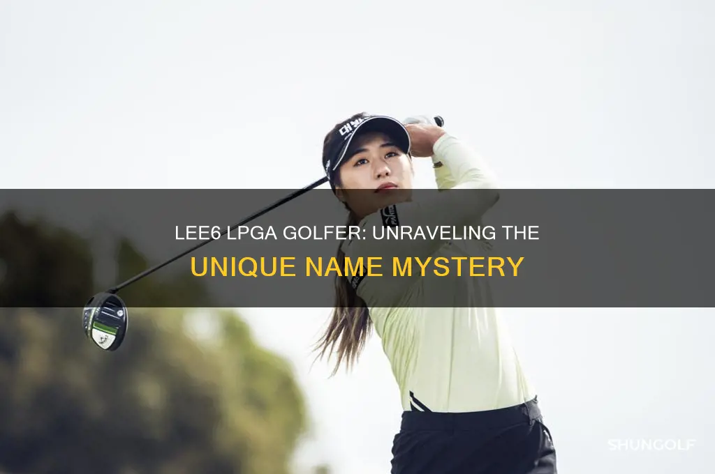 what is with lpga golfer name lee6
