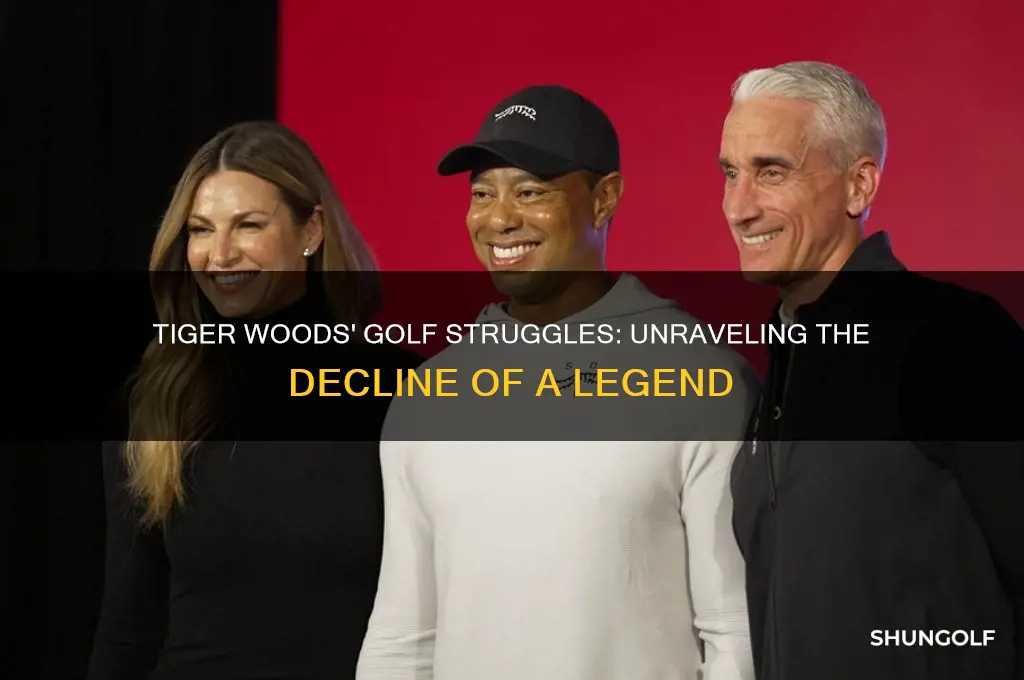 what is wrong with tiger woods golf game