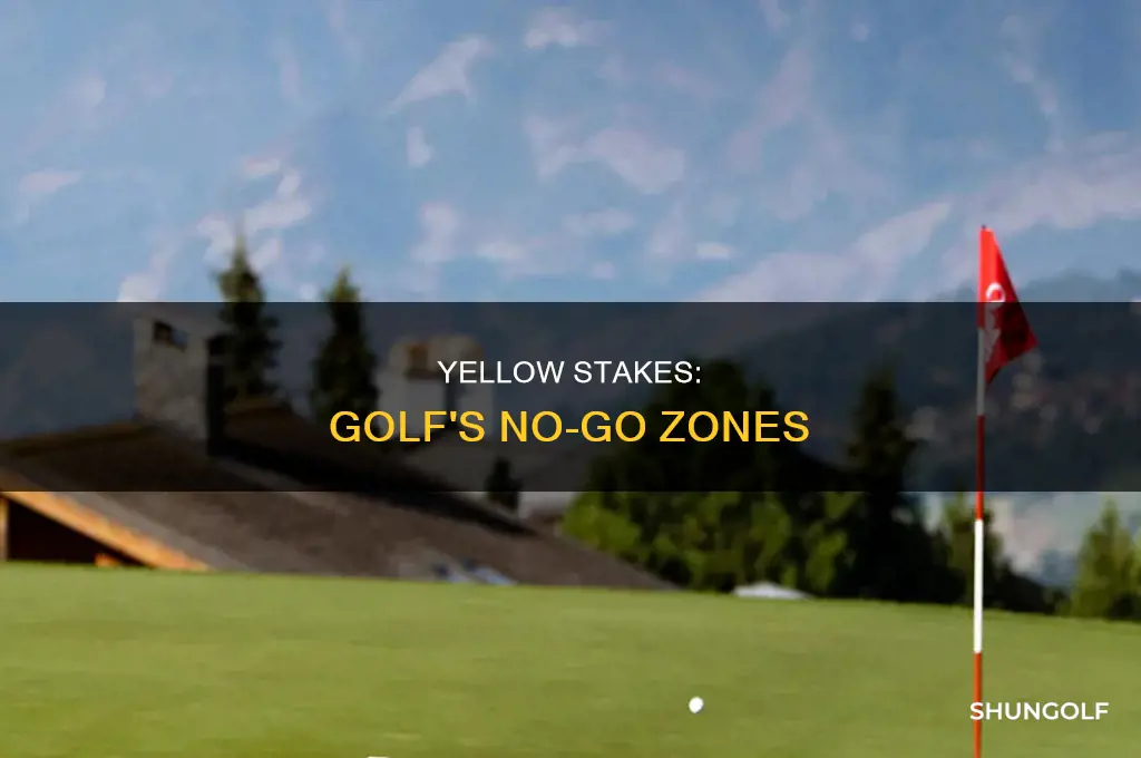 what is yellow stake in golf