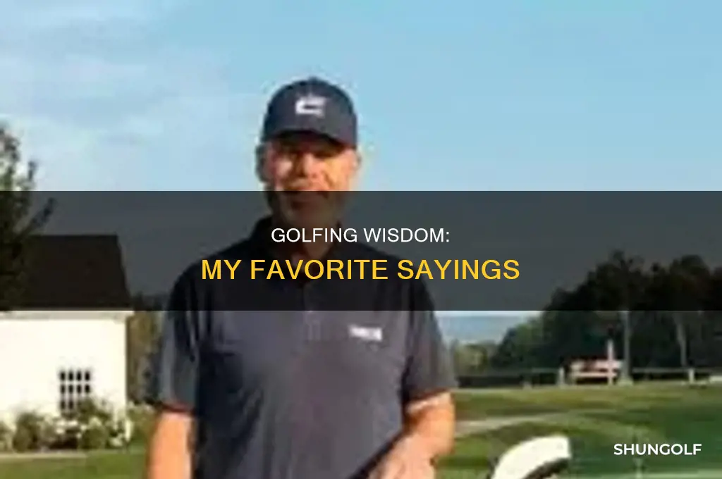 what is your favorite golf saying