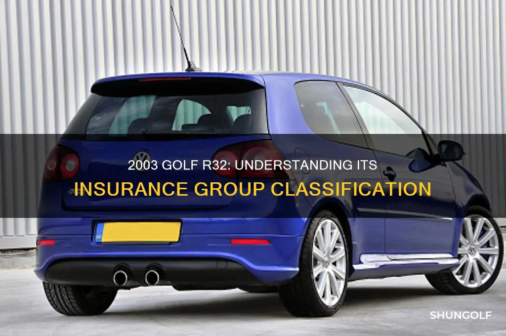 what isurance group is a golf r32 2003