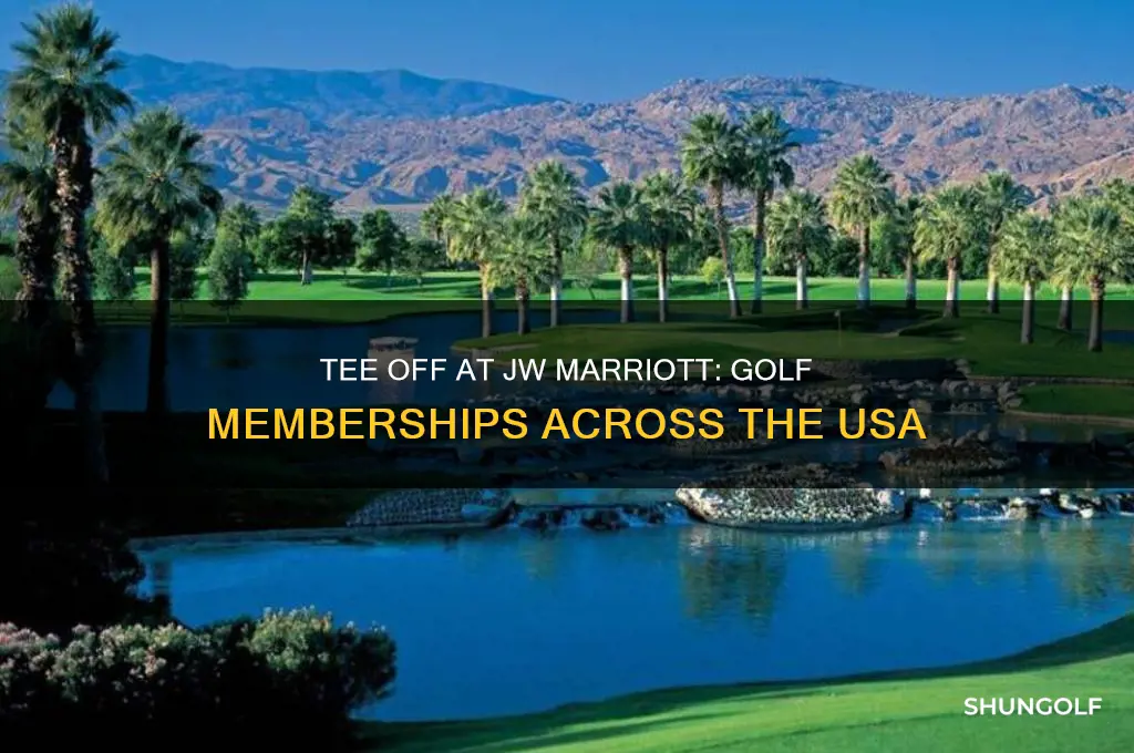 what jw marriott properties have golf memberships throughout the usa