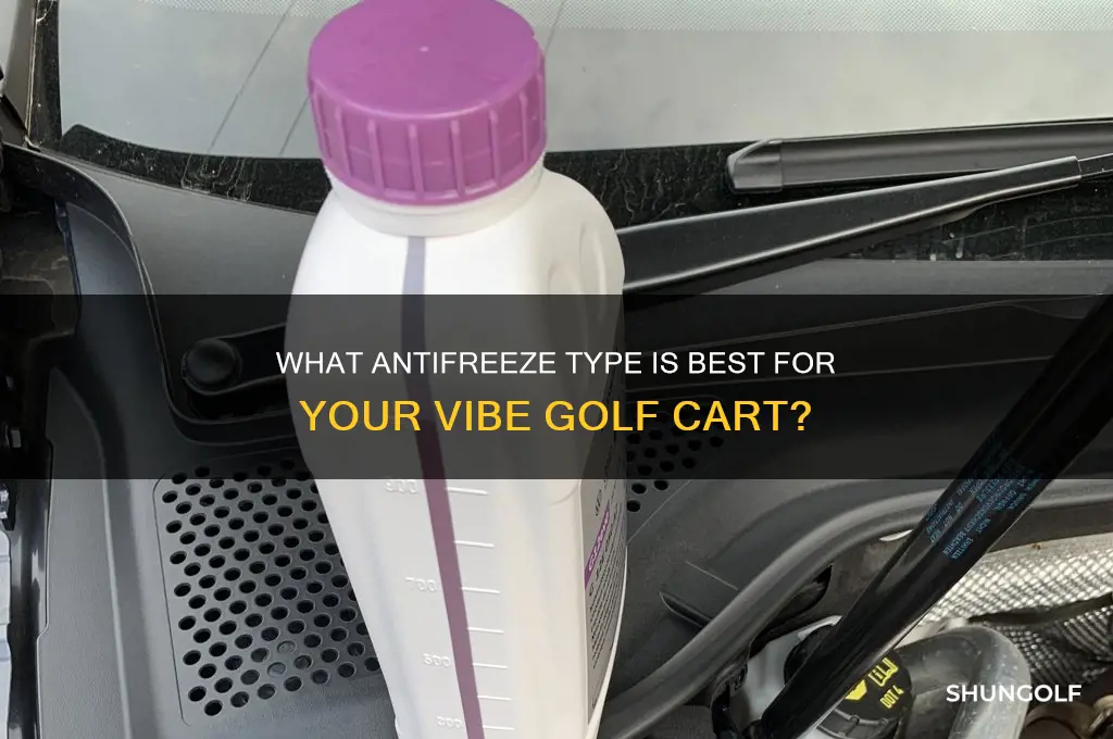 what kind of antifreeze does a vibe take golf