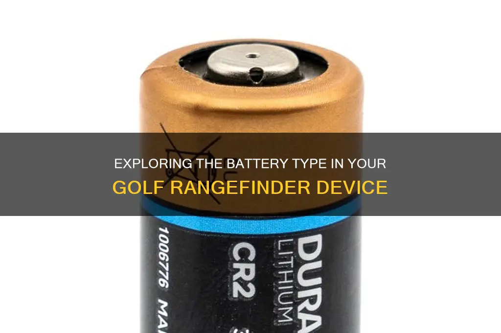 what kind of battery is in a golf range finder
