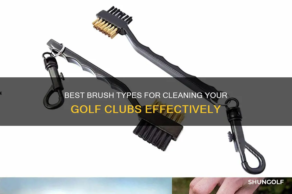 what kind of brush to clean golf clubs