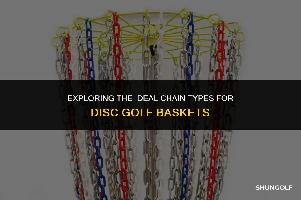 what kind of chain used for dic golf bakset