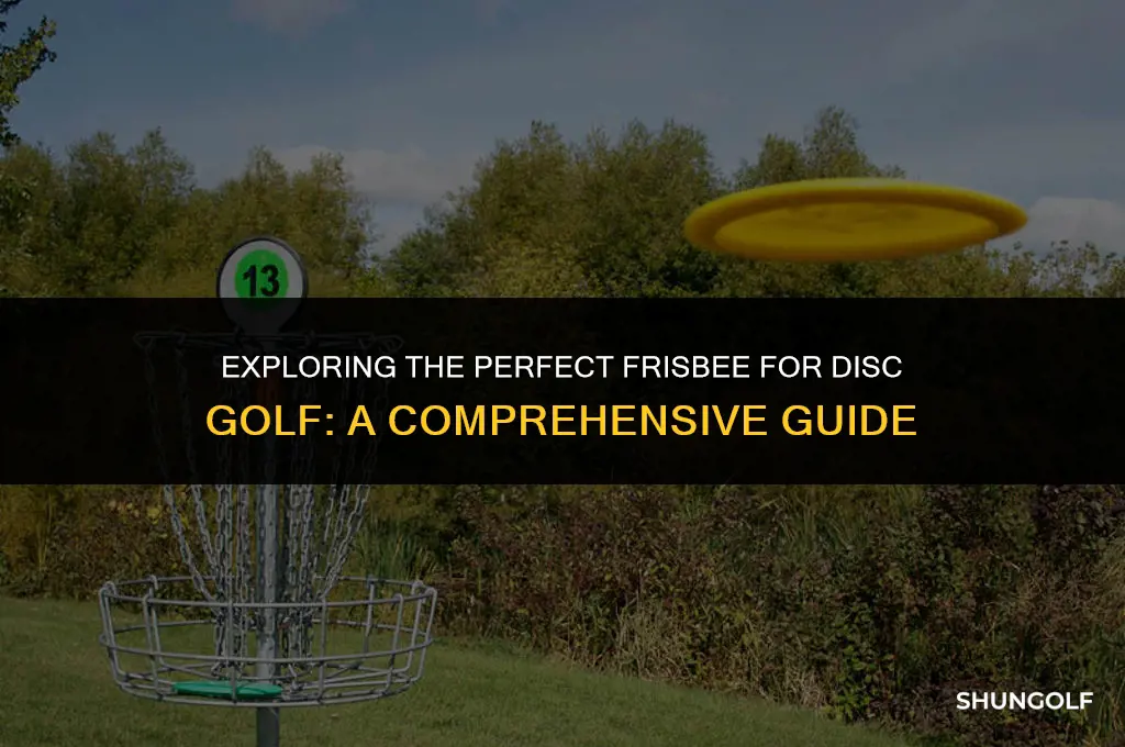what kind of frisbee is used for frisbee golf