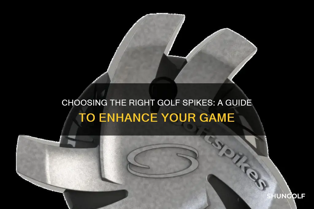 what kind of golf spikes do i need