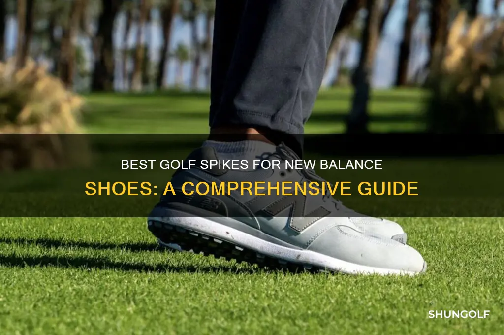 what kind of golf spikes for new balance