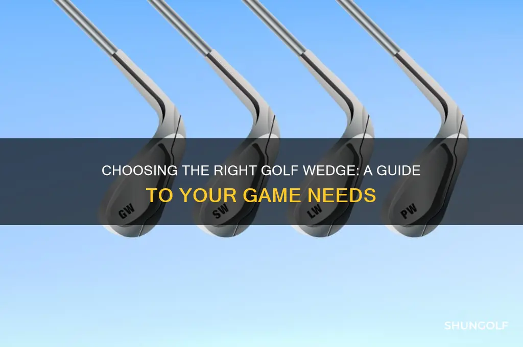 what kind of golf wedge do i need