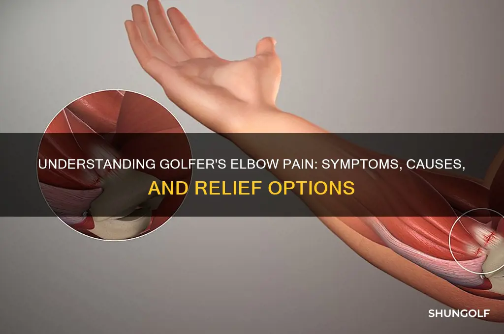 what kind of pain does golfe elbow cause