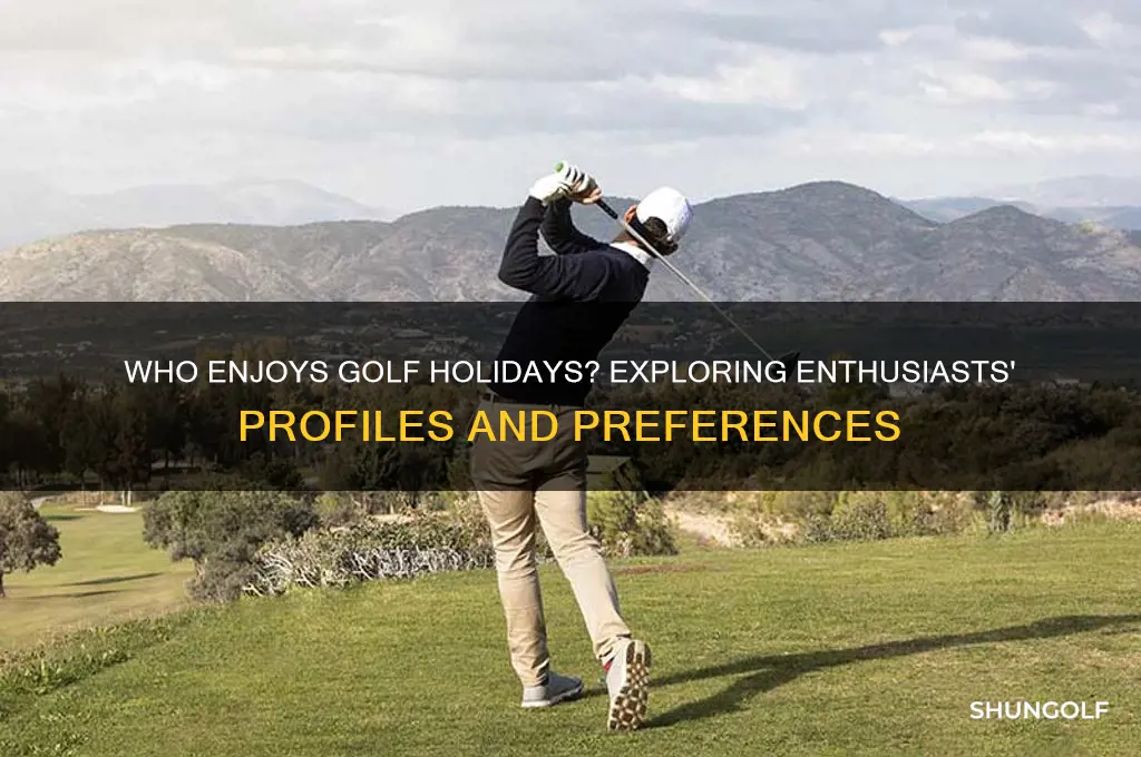 what kind of people like to take golf holidays