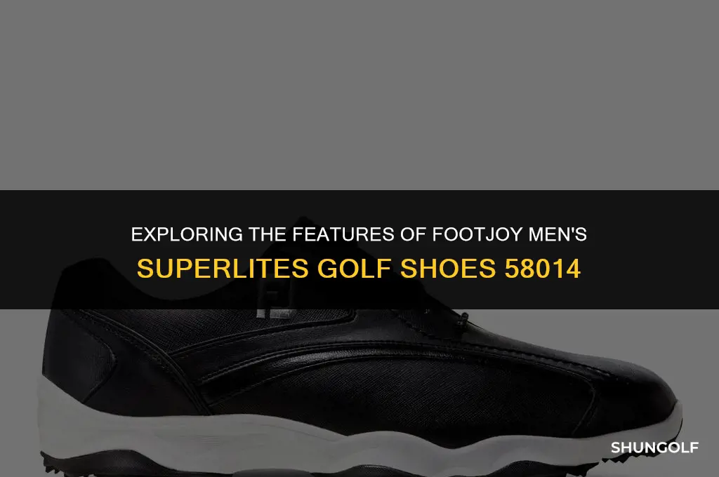 what kind of spikes footjoy mens superlites golf shoes 58014