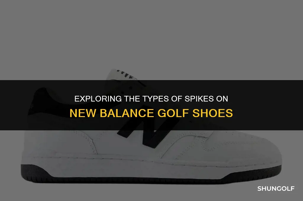 what kind of spikes new balance golf shoes