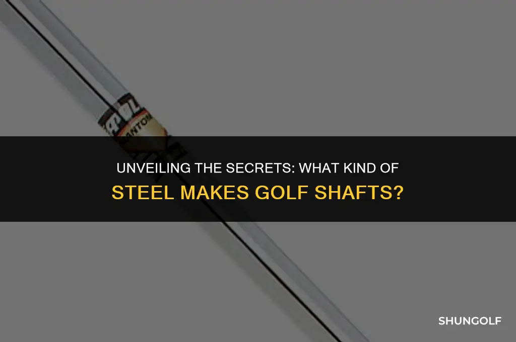 what kind of steel is used to make golf shafts