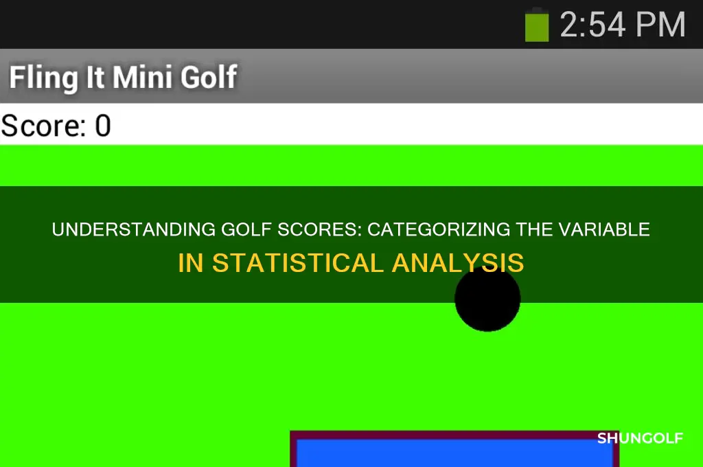 what kind of variable is a golf score