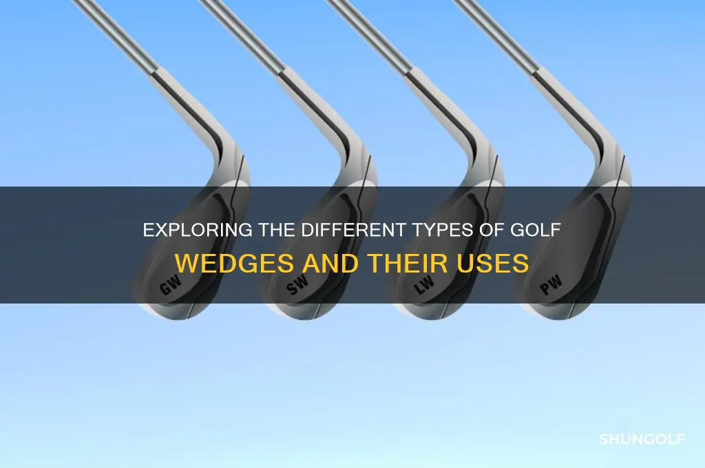 what kind of wedges are there in golf