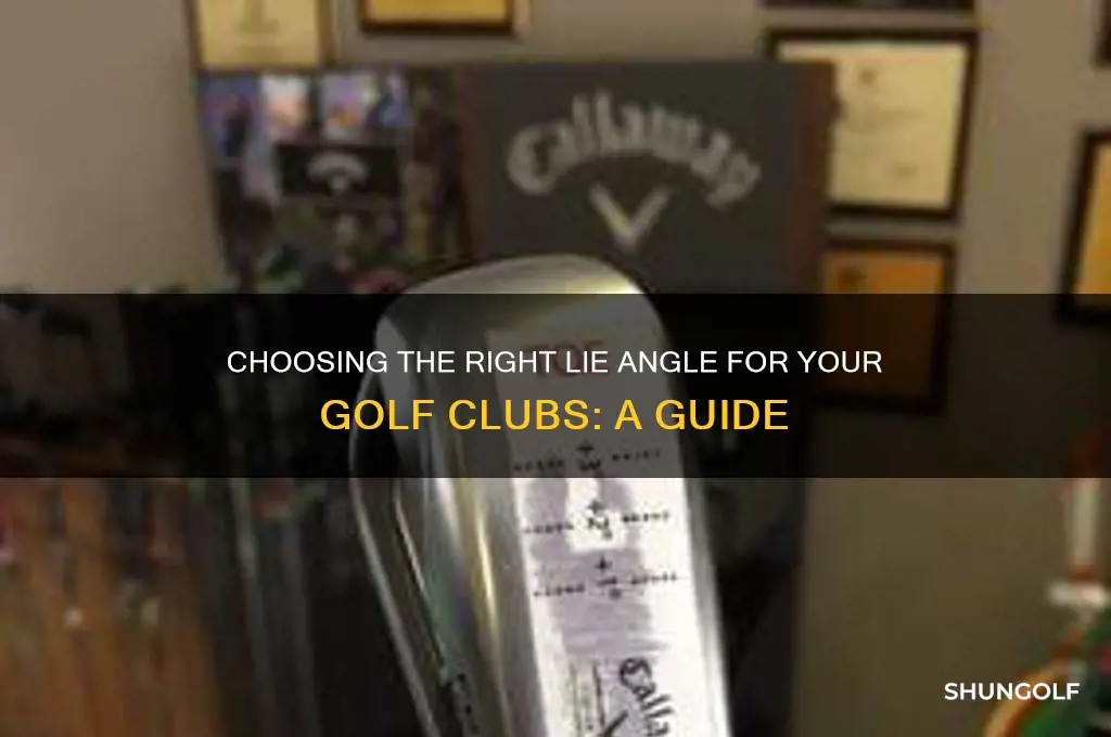 what lie should my golf clubs be