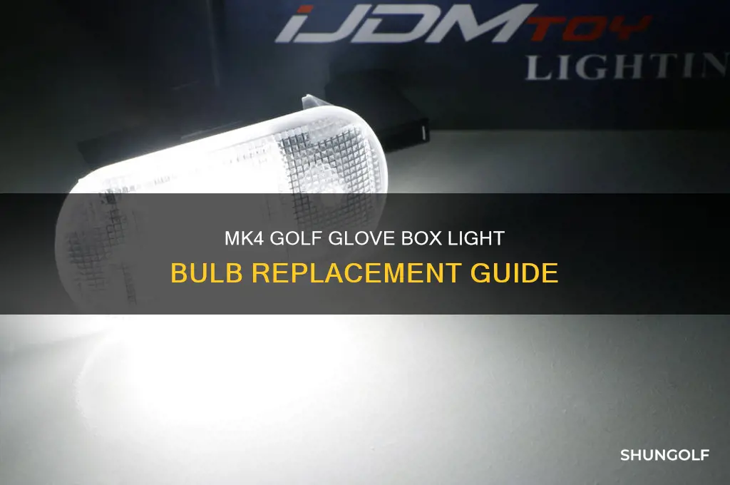 what light bulb is in a mk4 golf glovebox