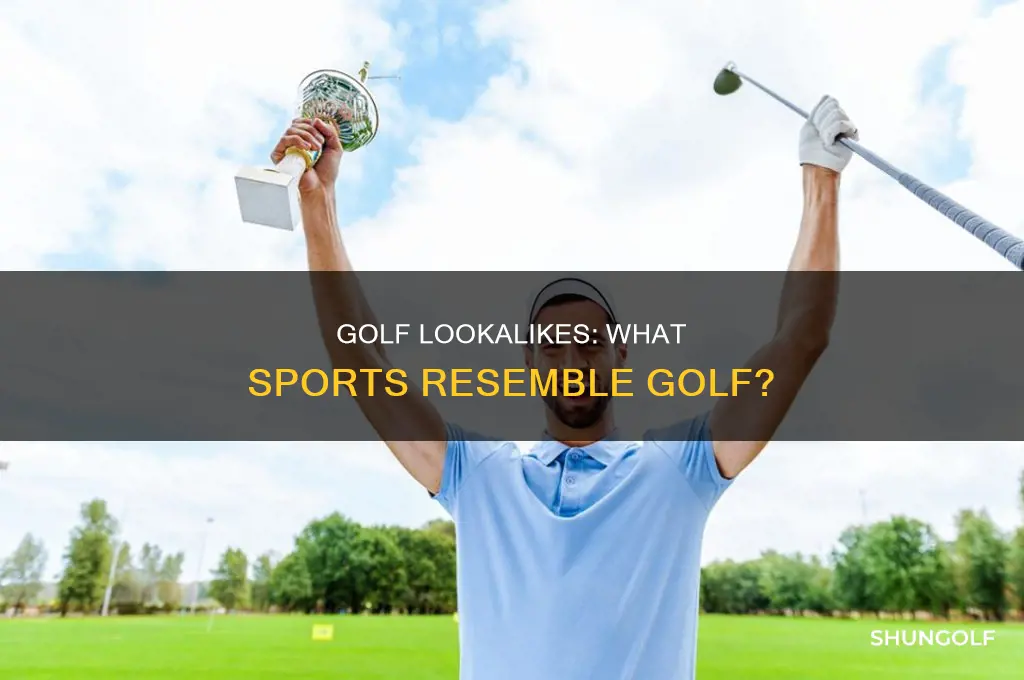 what looks like golf