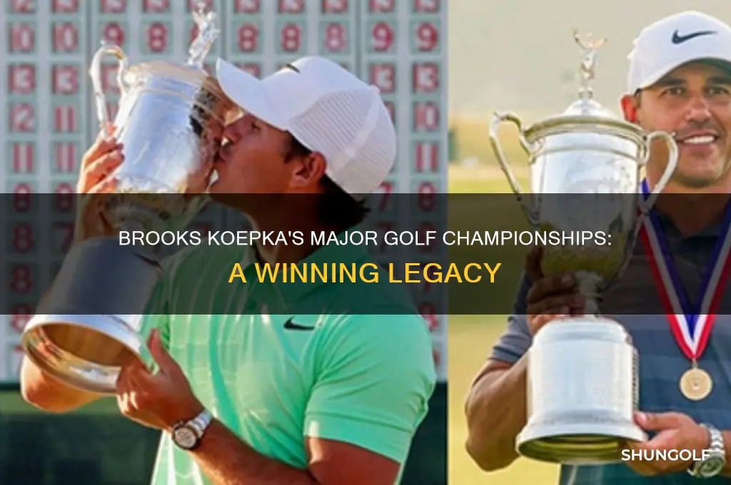 what majof championships in golf has brooks koepka won