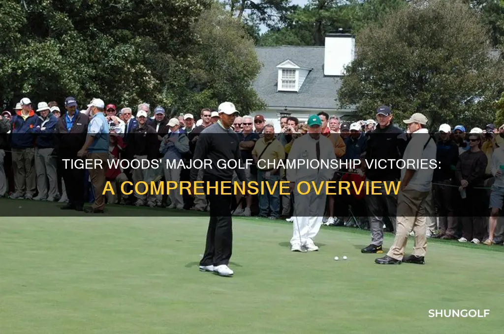 what major golf championships has tiger woods won