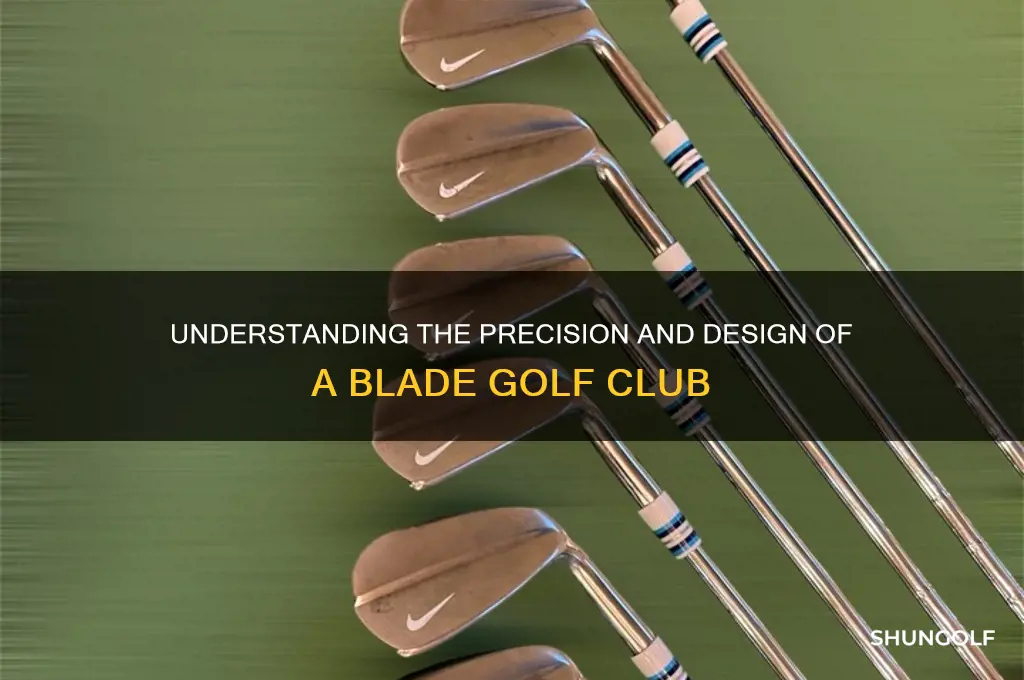 what makes a golf club a blade
