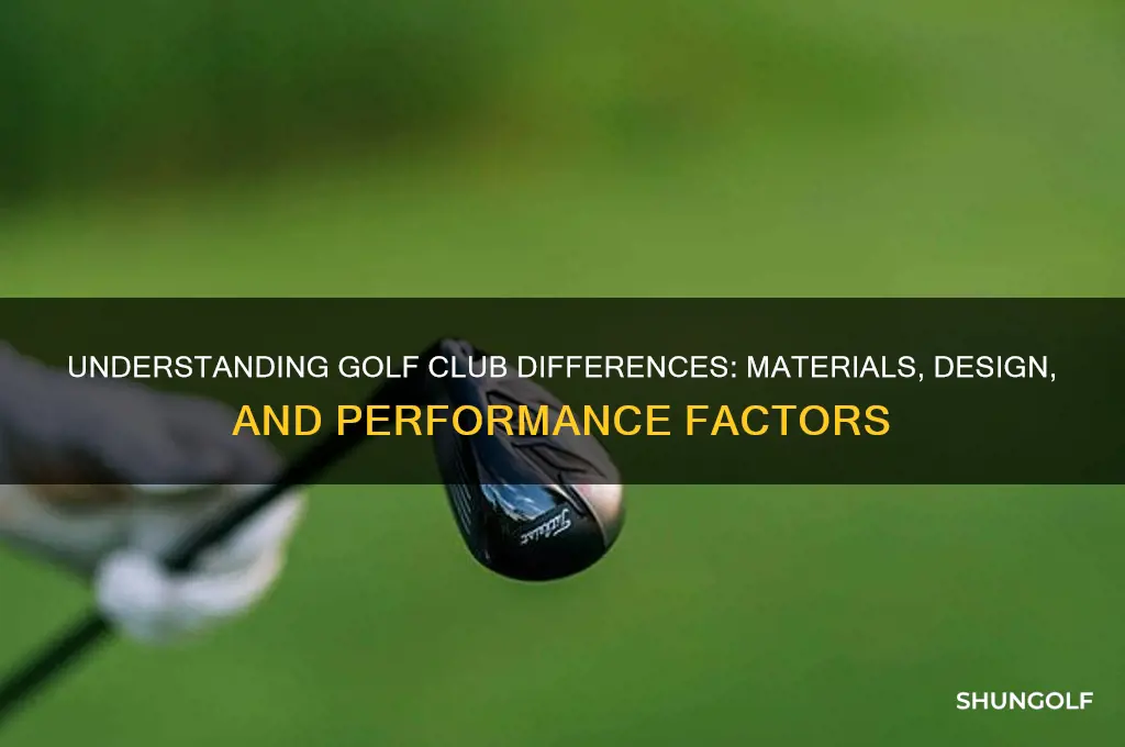 what makes golf clubs different