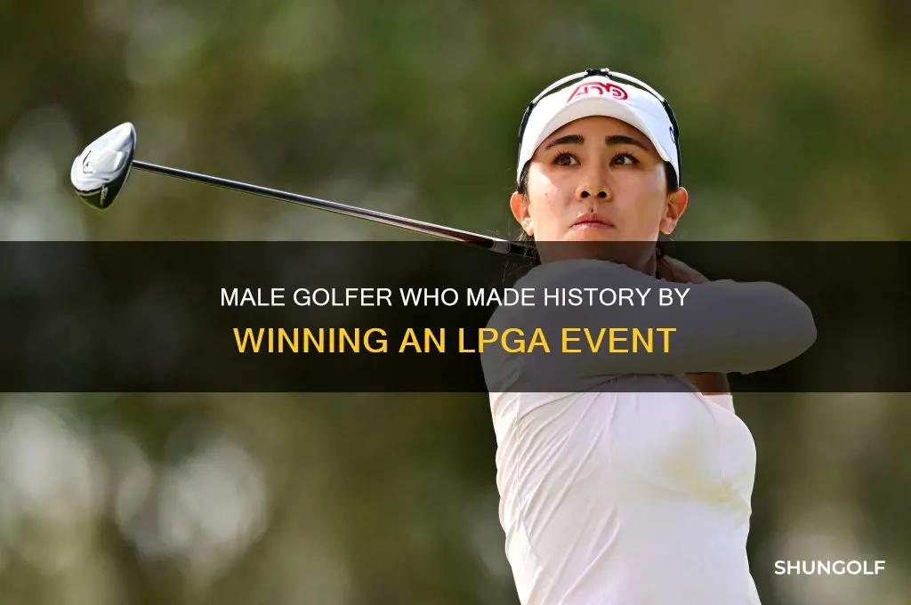 what male golfer won a lpga event