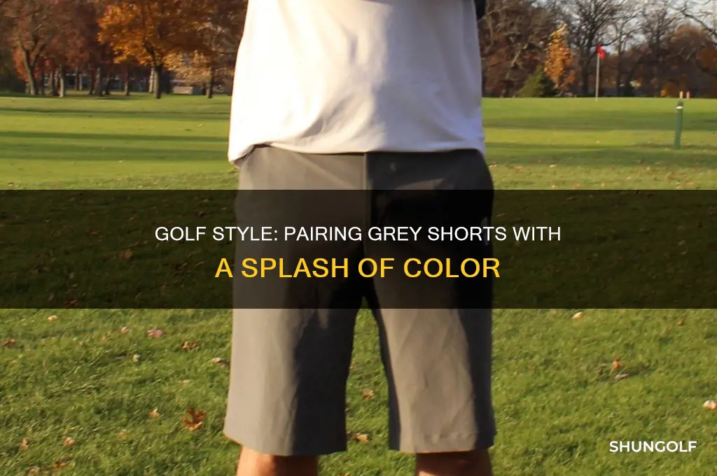 what matches grey golf shorts