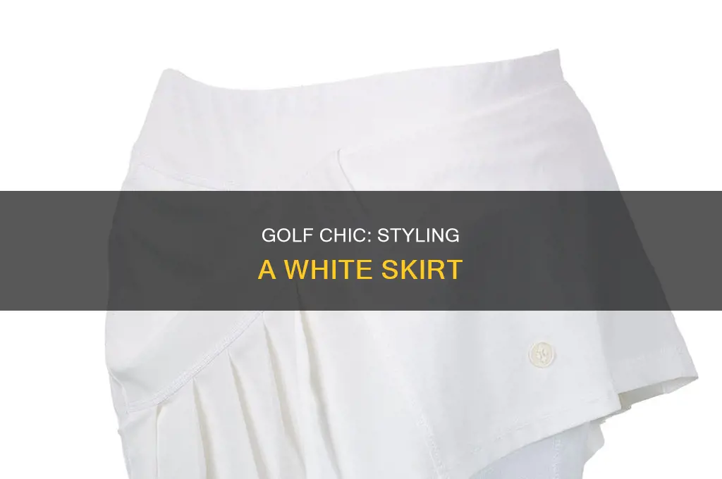what matches white golf skirts