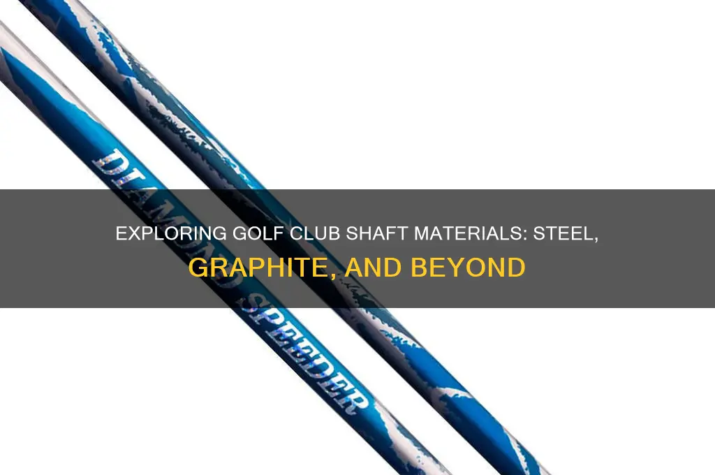 what material are golf club shafts made from