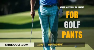 Choosing the Perfect Material for Your Golf Pants: A Guide