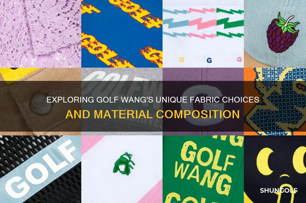 what materials are golf wang made of