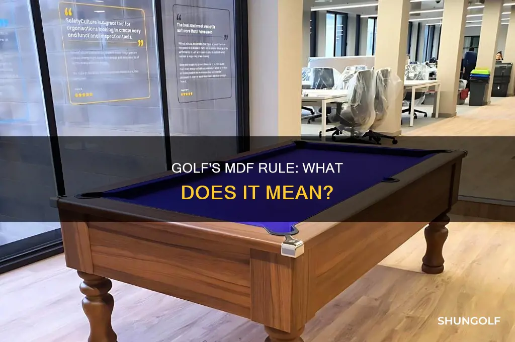 what mdf stands for in golf