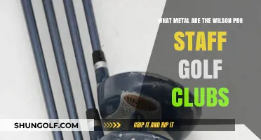 Wilson Pro Staff Golf Clubs: Unveiling the Metal Composition