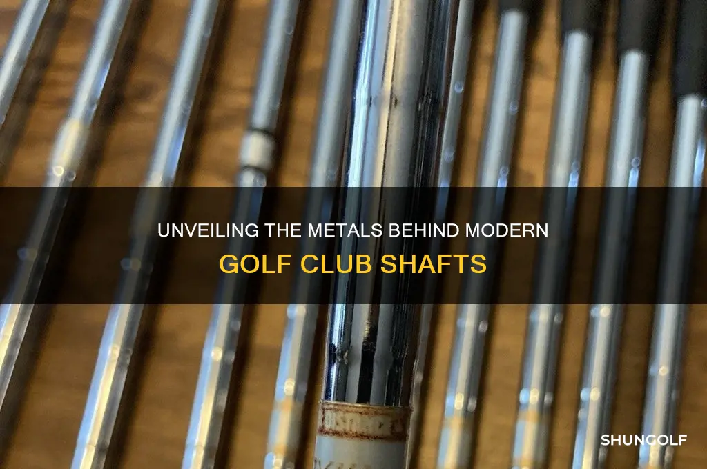 what metal do they make golf clubs shafts from