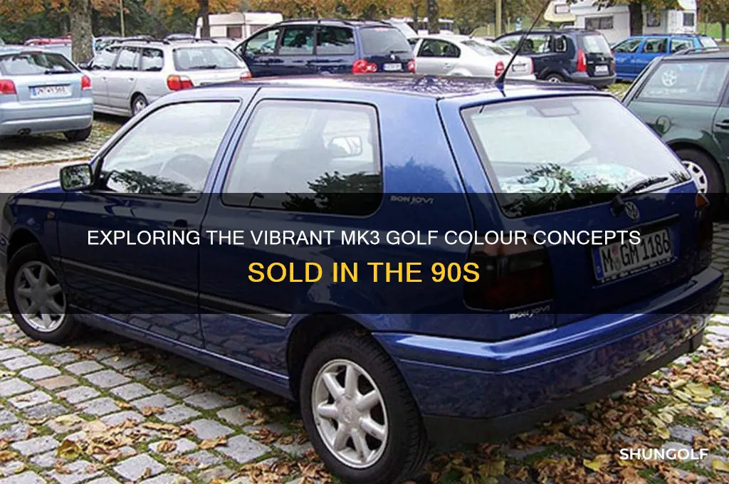 what mk3 golf colour concepts were sold