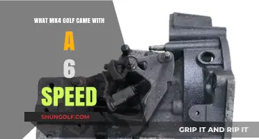 Which Mk4 Golf Models Featured a 6-Speed Transmission Option?