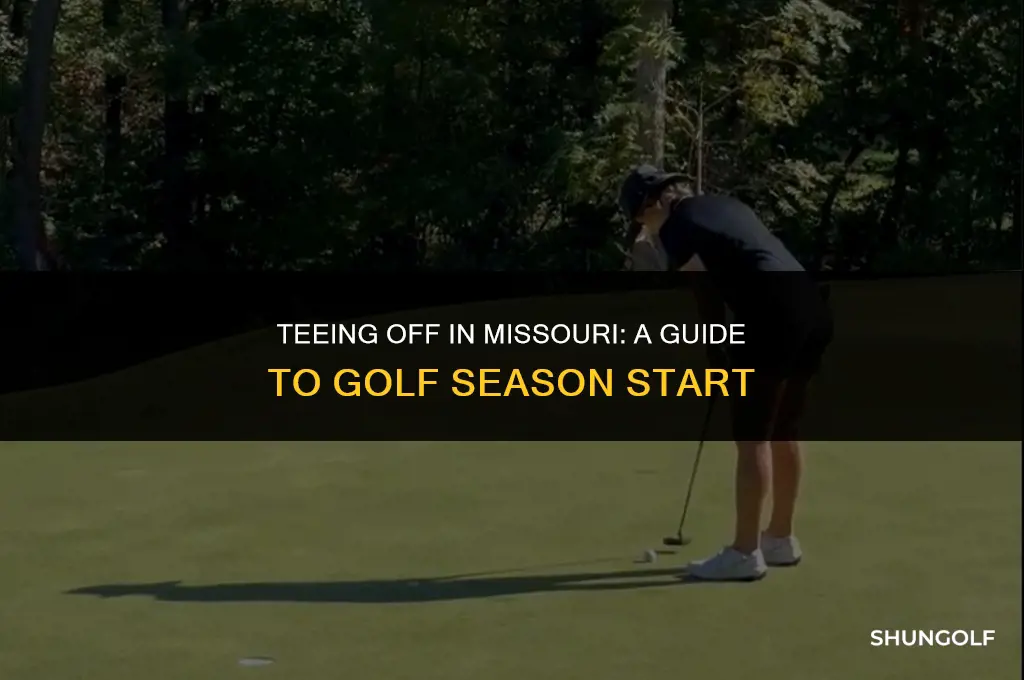 what month does golf start in missouri