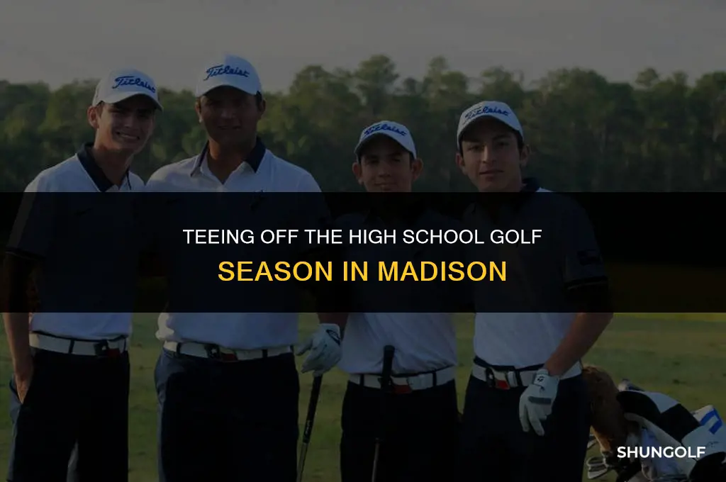 what month does highschool golf start madison