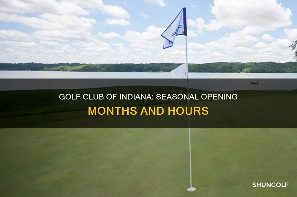 what months is golf club of indiana open