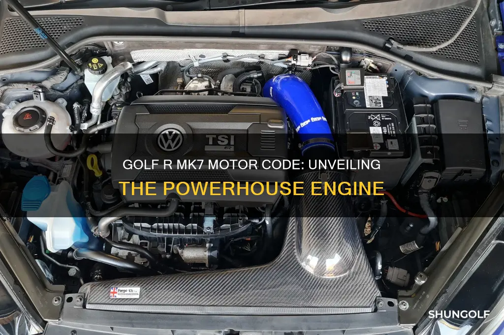 what motor code is in the golf r mk7