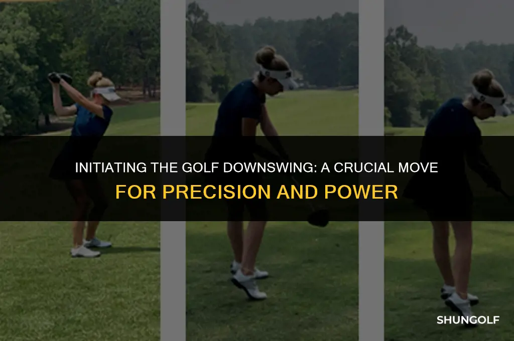 what move starts the golf downswing