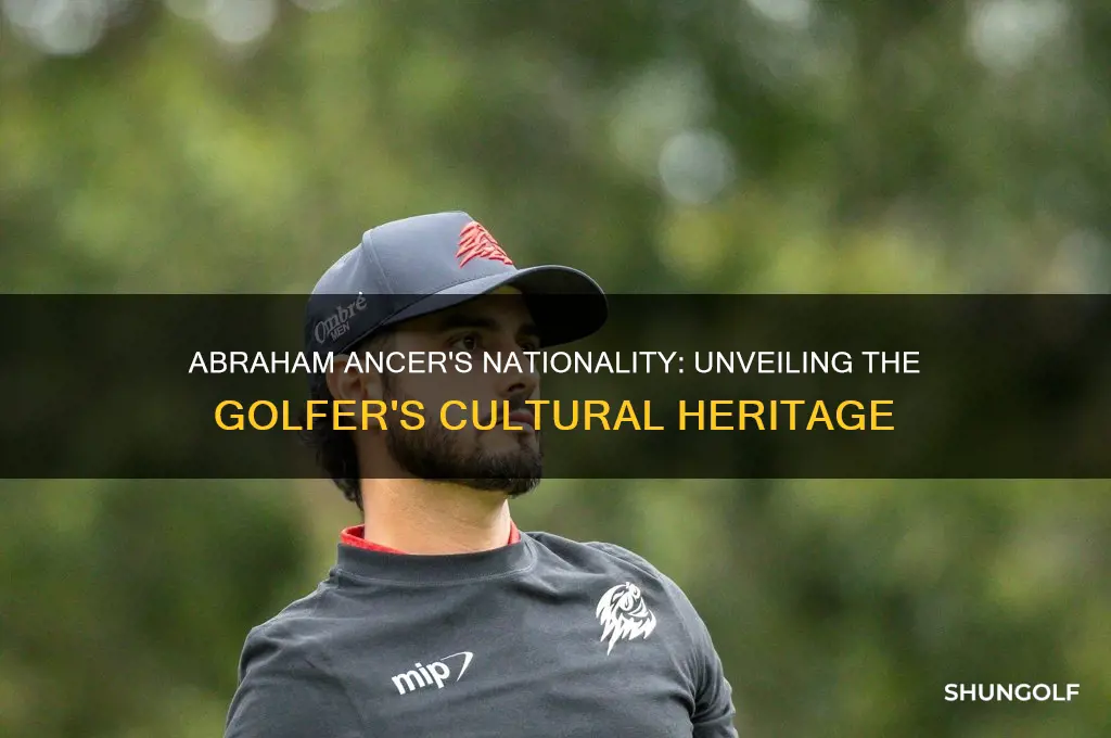 what nationality is abraham ancer the golfer