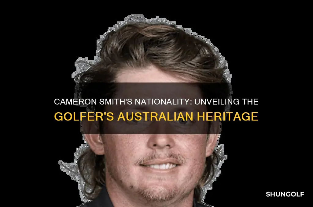 what nationality is cameron smith the golfer