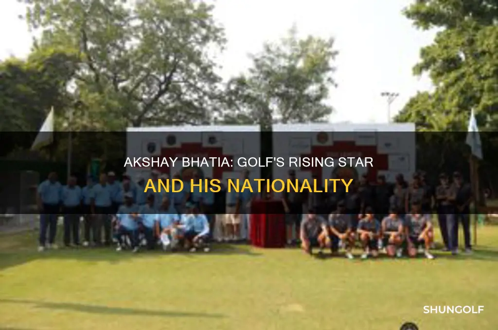 what nationality is golfer akshay bhatia