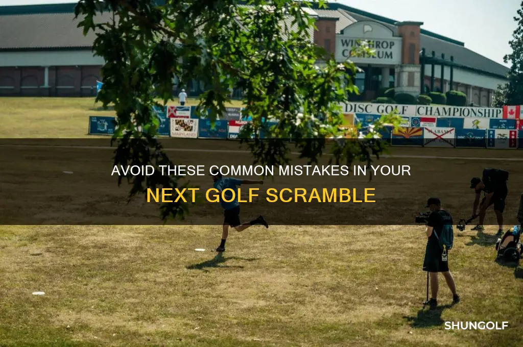 what not to do in golf scramble